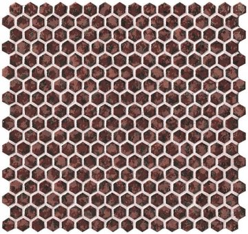 Карвинг 60x60 Dwell (Двелл) Atlas Concorde: Керамическая плитка Dwell Rust Hexagon Gold (6DHR)