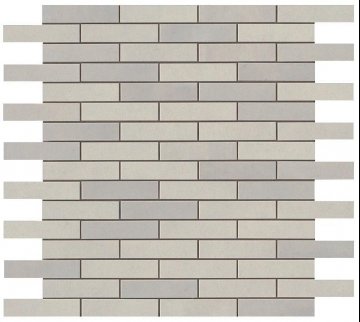 Карвинг 60x60 Dwell (Двелл) Atlas Concorde: Керамическая плитка Dwell Silver Mosaico Brick (9DBV)