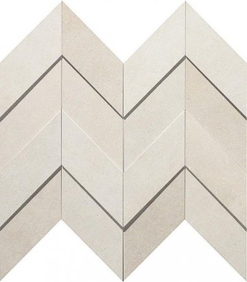 Карвинг 60x60 Dwell (Двелл) Atlas Concorde: Керамогранит Dwell Off-White Chevron 3D (A1DK)