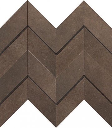 Карвинг 60x60 Dwell (Двелл) Atlas Concorde: Керамогранит Dwell Brown Leather Chevron 3D (A1DO)
