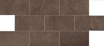 Карвинг 60x60 Dwell (Двелл) Atlas Concorde: Керамогранит Dwell Brown Leather Brick Lappato (A1E6)