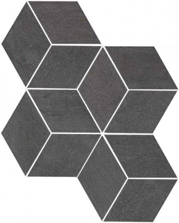 Карвинг 60x60 Mark (Марк) Atlas Concorde: Керамогранит Mark Graphite Mosaico Esagono (AM2P) 30x35