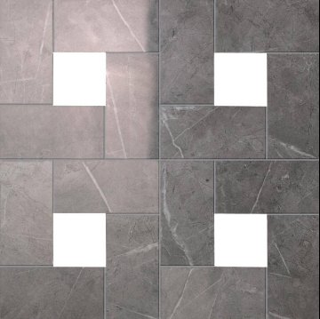 Карвинг 60x60 Marvel (Марвел) Atlas Concorde: Керамогранит Marvel Grey Cassettone Lappato (ASMA) 45x45