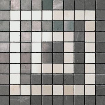Карвинг 60x60 Marvel (Марвел) Atlas Concorde: Керамогранит Marvel Grey/Moon Angolo Mosaico (ASNB) 18,5x18,5