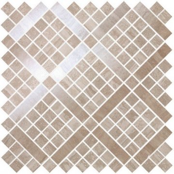 Мозаика Marvel pro (Марвел Про) Atlas Concorde: Керамическая плитка Marvel Travertino Silver Diagonal Mosaic (9MVB) 30,5x30,5