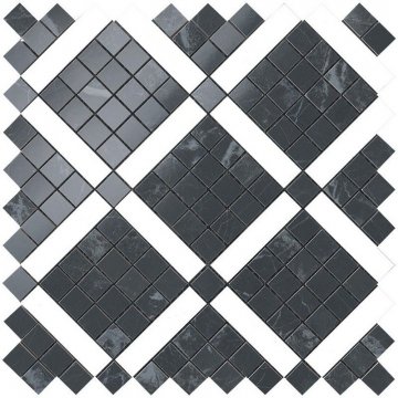 Мозаика Marvel pro (Марвел Про) Atlas Concorde: Керамогранит Marvel Noir Mix Diagonal Mosaic (9MVH) 30,5x30,5