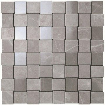Мозаика Marvel pro (Марвел Про) Atlas Concorde: Керамическая плитка Marvel Grey Fleury Net Mosaic (9MVP) 30,5x30,5