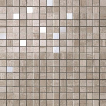 Мозаика Marvel pro (Марвел Про) Atlas Concorde: Керамическая плитка Marvel Travertino Silver Mosaic (9MVV) 30,5x30,5