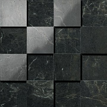 Мозаика Marvel pro (Марвел Про) Atlas Concorde: Керамогранит Marvel Noir St.Laurent Mosaico 3D (ADQB) 30x30