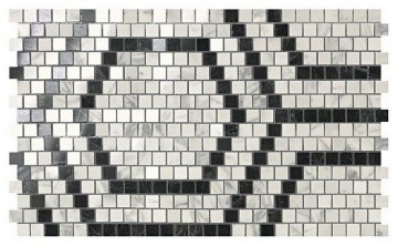 Декоры Marvel pro (Марвел Про) Atlas Concorde: Керамогранит Marvel Mosaico Honeycomb Cold Lapp. (ADVA) 30x49