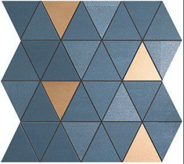 Карвинг 60x60 Mek (Мек) Atlas Concorde: Mek Blue Mosaico Diamond Gold Wall