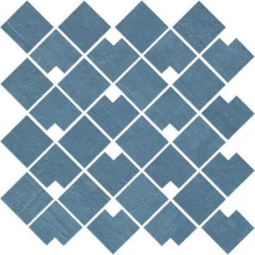 Карвинг 60x60 Raw (Рав) Atlas Concorde: Глазурованная керамическая плитка Raw Blue Block (9RBB) 28x28