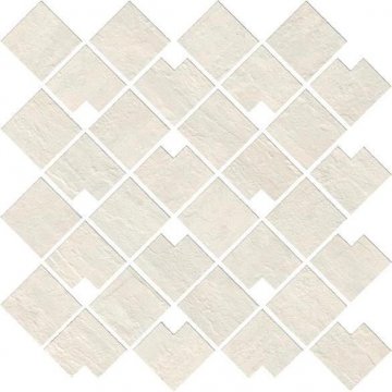 Карвинг 60x60 Raw (Рав) Atlas Concorde: Глазурованная керамическая плитка Raw White Block (9RBW) 28x28