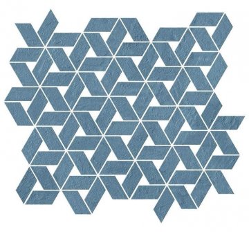 Карвинг 60x60 Raw (Рав) Atlas Concorde: Глазурованная керамическая плитка Raw Blue Twist (9RTB) 35,8x31