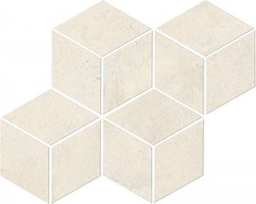 Карвинг 60x60 Raw (Рав) Atlas Concorde: Неглазурованный керамогранит Raw White Mosaico Esagono (A0Z9) 30x35