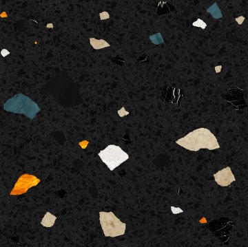 Карвинг 60x60 Cray (Крей) Creto: Керамогранит Cray dark shards 60х60