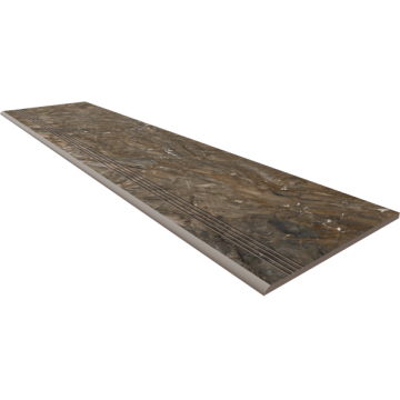 Карвинг 60x60 Бернини (Bernini) Estima: Ступень BR04-30x120-Непол. Темно-коричневый