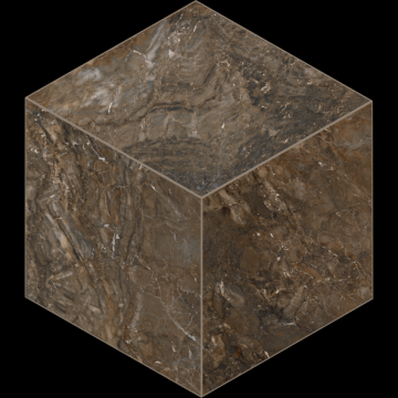 Карвинг 60x60 Бернини (Bernini) Estima: Мозаика BR04 Куб 29x25 непол. Темно-коричневый