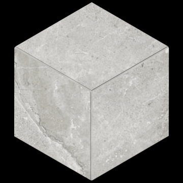 Карвинг 60x60 Кайлас (Kailas) Estima: Мозаика KA01 Куб 29x25 непол. Серый