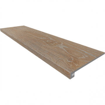 Карвинг 60x60 Крафт Вуд (Kraft Wood) Estima: Комплект структур. (прямоугол. бортик) без насечек + Подступенок (14,5x120)) Бежевый