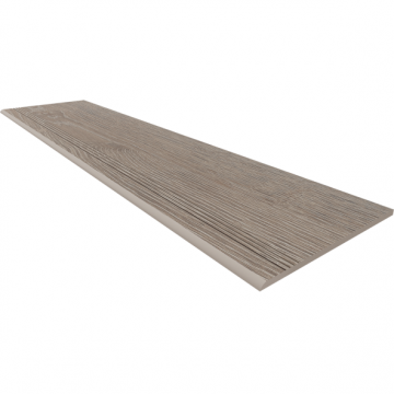 Карвинг 60x60 Крафт Вуд (Kraft Wood) Estima: Ступень KW02-30x120-Структур. Светло-серый
