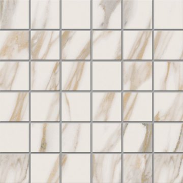 Карвинг 60x60 Мирамаре (Miramare) Estima: Мозаика RM01  30x30 непол. Белый