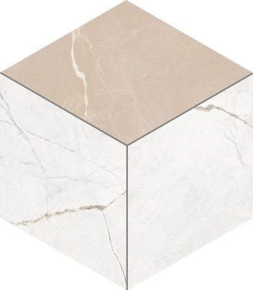 Карвинг 60x60 Нолана (Nolana) Estima: Мозаика NL00/NL01 Куб 29x25 непол. Белый