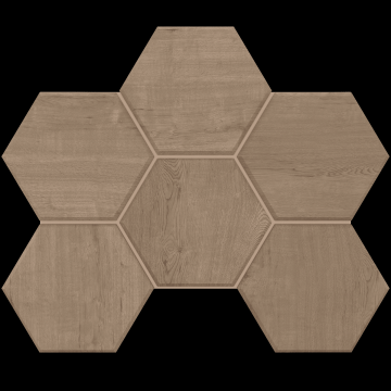Карвинг 60x60 Классик Вуд (Classic Wood) Estima: Мозаика CW03 Гексагон 25x28,5 непол. Бежевый