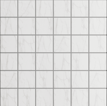Карвинг 60x60 Суприм (Supreme) Estima: Мозаика SM02  30x30x10 непол./полир. Белый