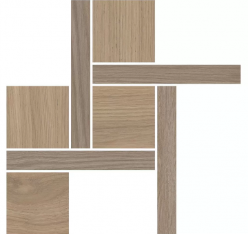 Карвинг 60x60 Альберони Kerama Marazzi: Декор Альберони 2 наборный коричневый светлый матовый обрезной 27,5х27,5