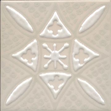 Карвинг 60x60 Бахия Kerama Marazzi: Бахия 2 бежевый светлый глянцевый 9,8x9,8x0,7