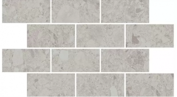 Карвинг 60x60 Чеппо ди Гре Kerama Marazzi: Декор Чеппо ди Гре мозаичный серый светлый матовый обрезной 34,5х20