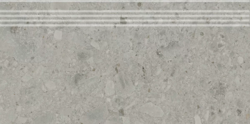 Карвинг 60x60 Чеппо ди Гре Kerama Marazzi: Ступень Чеппо ди Гре серый матовый обрезной 30х60