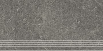 Карвинг 60x60 Эстерель Kerama Marazzi: Ступень фронтальная Эстерель серый темный матовый