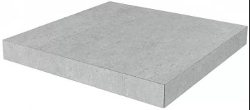 Карвинг 60x60 Фондамента Kerama Marazzi: Ступень угловая клееная Фондамента пепельный светлый 33х33