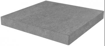 Карвинг 60x60 Фондамента Kerama Marazzi: Ступень угловая клееная Фондамента серый 33х33