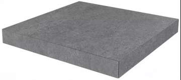 Карвинг 60x60 Фондамента Kerama Marazzi: Ступень угловая клееная Фондамента серый темный 33х33
