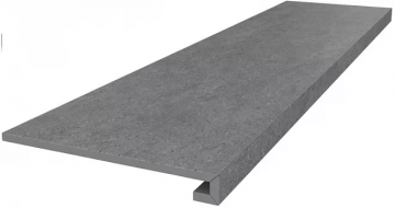 Карвинг 60x60 Фондамента Kerama Marazzi: Ступень клееная Фондамента серый темный 119,5х33