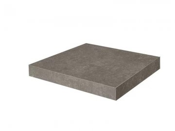 Карвинг 60x60 Касабланка Kerama Marazzi: Ступень угловая клееная Касабланка HP коричневый матовый обрезной 33x33x0,9