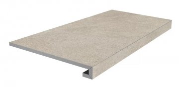 Карвинг 60x60 Портленд Kerama Marazzi: Ступень фронтальная клееная Портленд бежевый светлый матовый обрезной 33x80x0,9