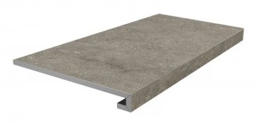 Карвинг 60x60 Портленд Kerama Marazzi: Ступень фронтальная клееная Портленд бежевый тёмный матовый обрезной 33x80x0,9