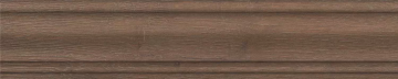 Карвинг 60x60 Тровазо Kerama Marazzi: Плинтус Тровазо коричневый матовый 39,8х8