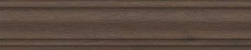 Карвинг 60x60 Тровазо Kerama Marazzi: Плинтус Тровазо коричневый тёмный матовый 39,8х8