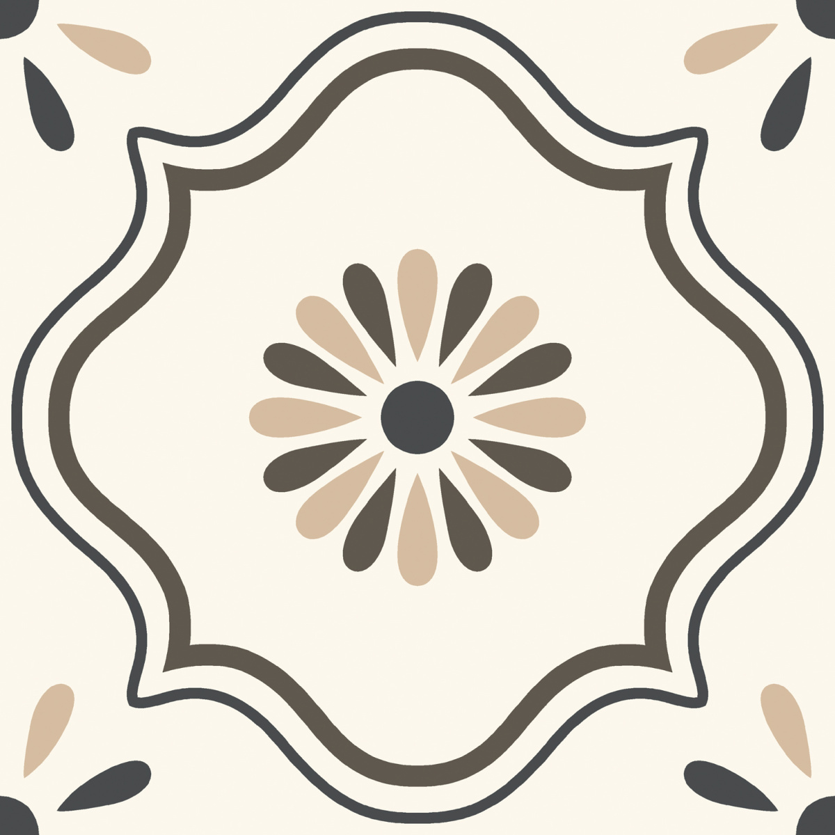Элемент Дерби Беж Керамогранит жасминовый коллекции Дерби Беж (Berbi Beige) Laparet