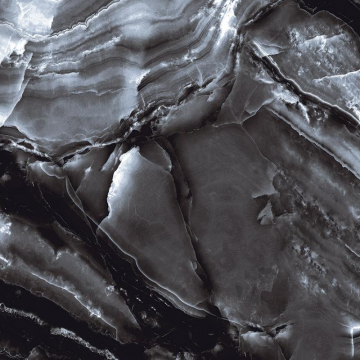 Карвинг 60x60 Черный Агат (Black Modulo) Primavera: Керамогранит Черный Агат