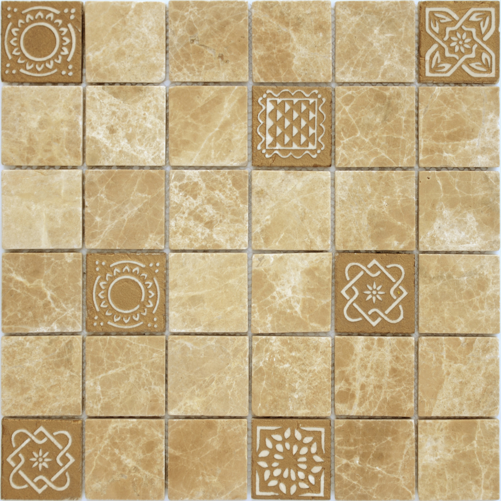 Элемент Art Emperador Light MAT 48x48x8 коллекции Art Stone (Арт Камень) Leedo ceramica
