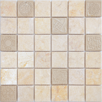 Карвинг 60x60 Art Stone (Арт Камень) Leedo ceramica: Art Botticino MAT 48x48x8