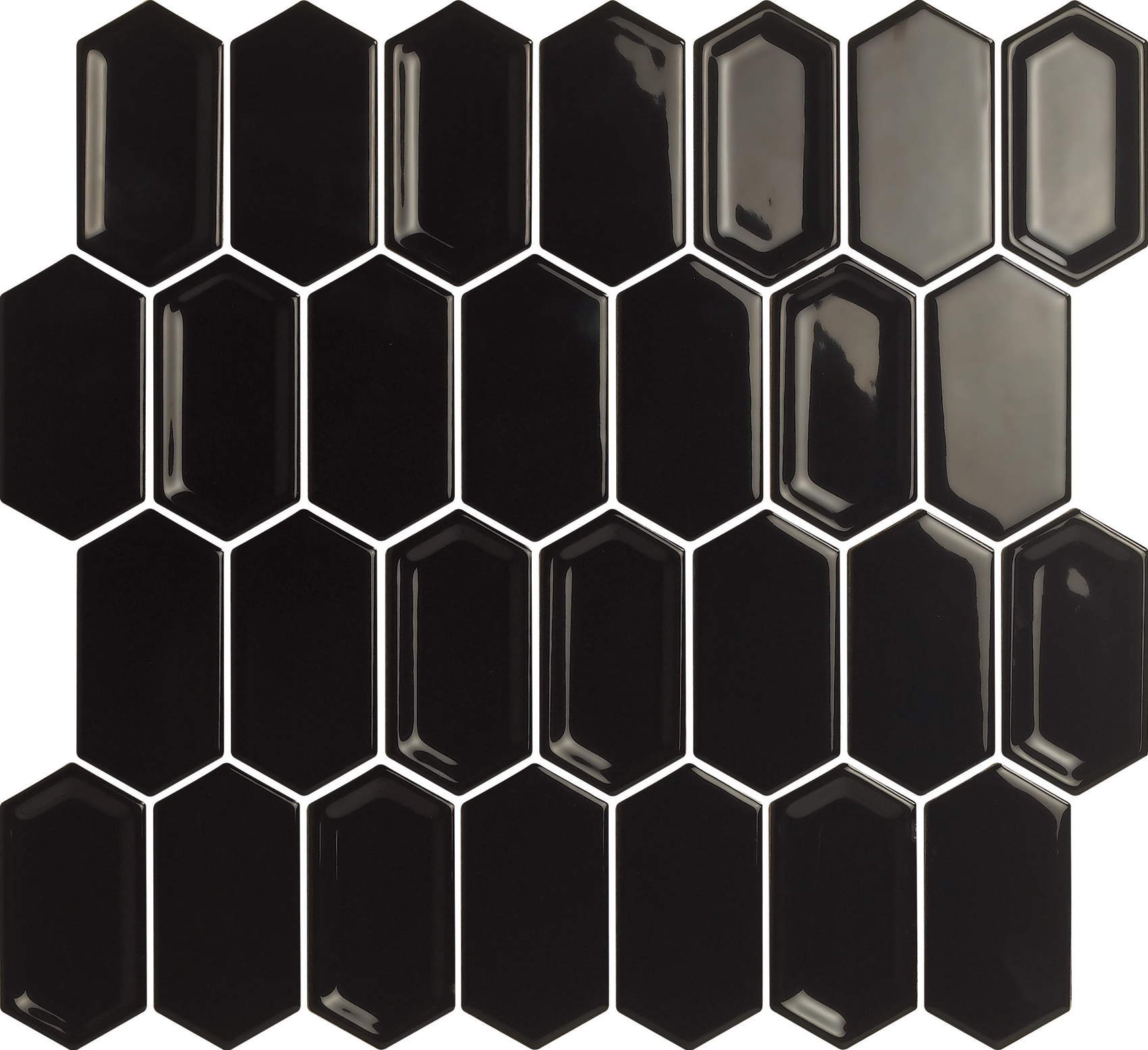 Элемент Crayon Black glos 38x76x8 коллекции Candylike (Глазурь) Leedo ceramica