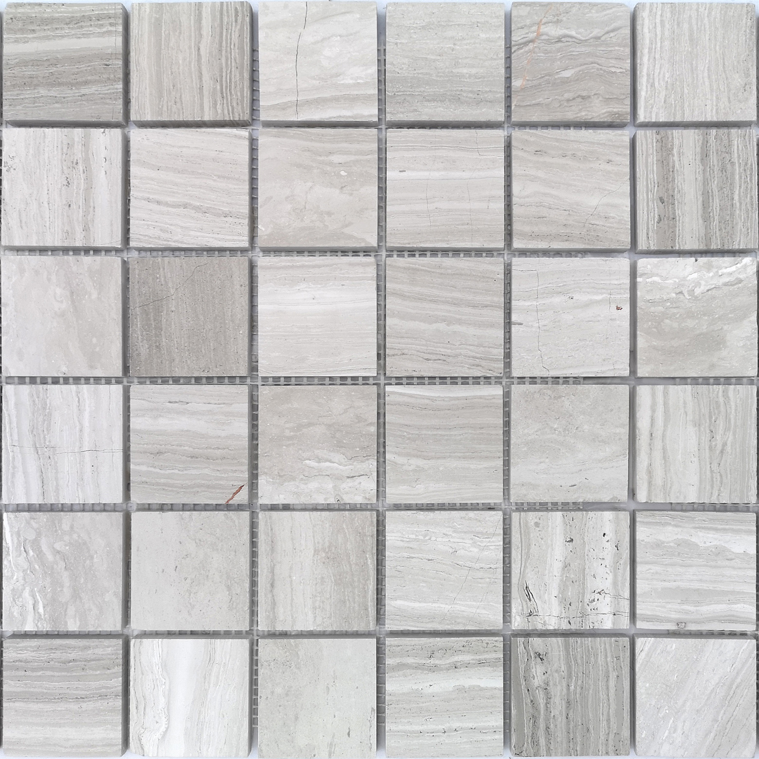 Элемент Travertino Silver POL 48x48x7 коллекции Pietrine 7 (натуральный камень) (Камни 7) Leedo ceramica