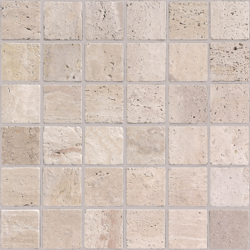 Карвинг 60x60 Pietrine 7 (Камни 7) Leedo ceramica: Travertino Beige MAT 48x48x7